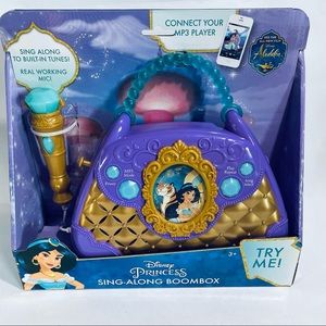 eKids Disney Aladdin Sing Along Boombox Real Working Microphone Music